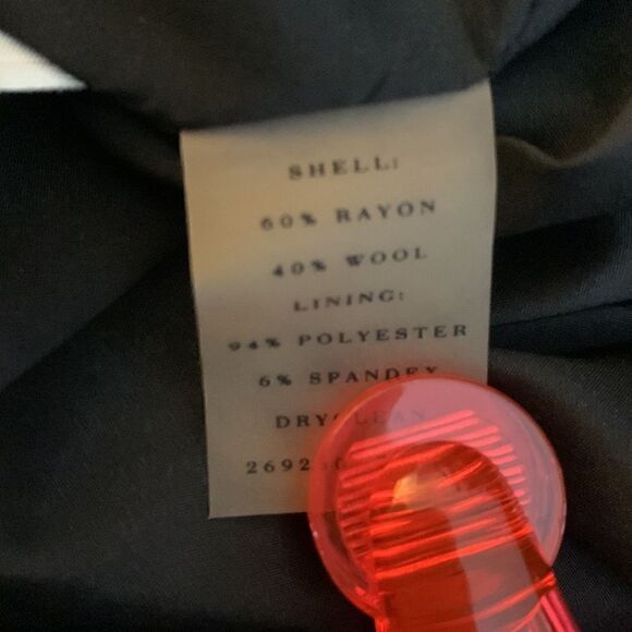 Ann Taylor Black Wool Blend Sequined Mini Skirt | Size 6 - Picture 9 of 9